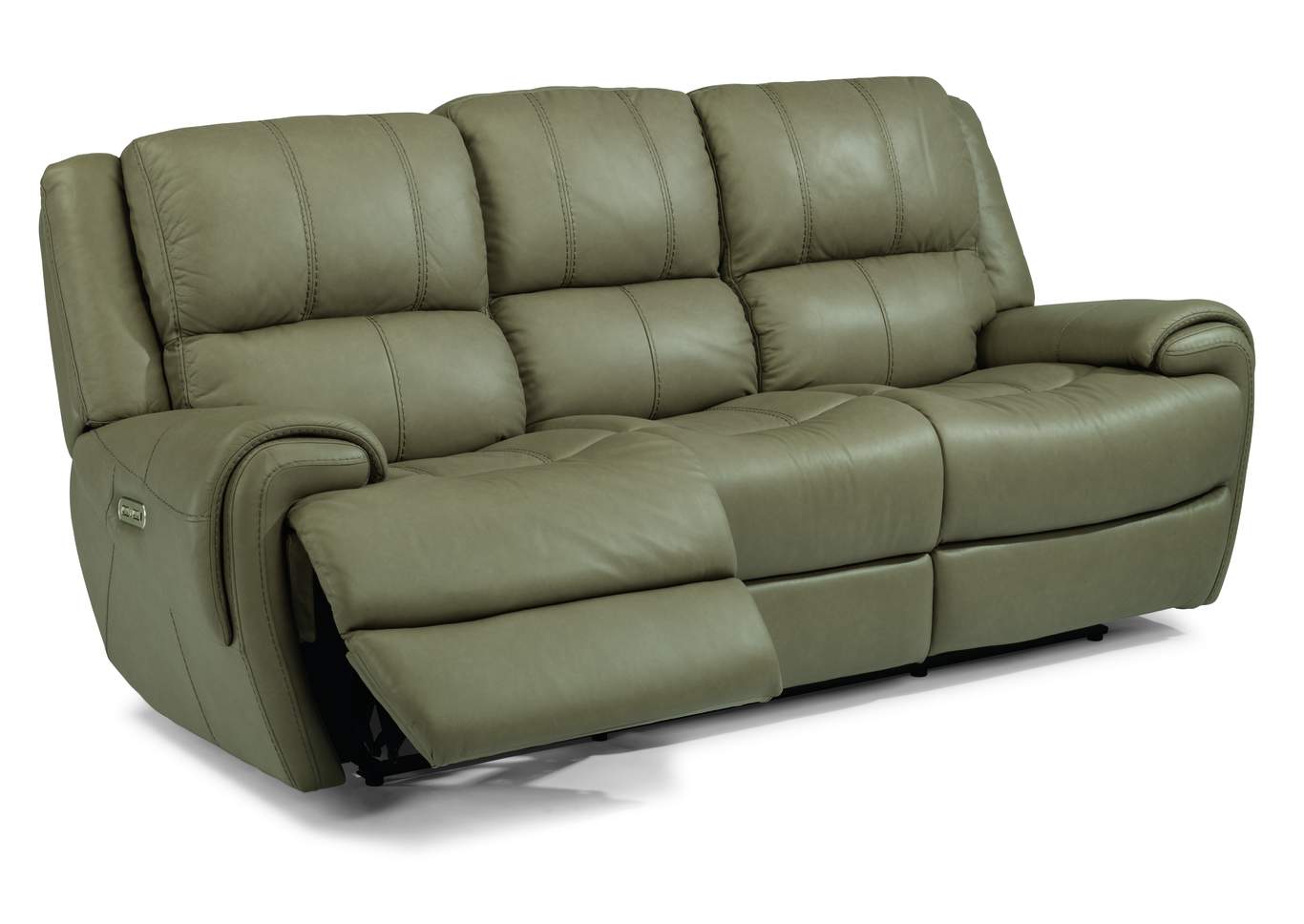 Nance Tan Power Reclining Sofa with Power Headrests,Flexsteel