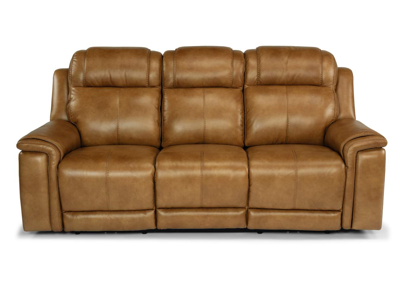 Kingsley Medium Brown Power Reclining Sofa with Power Headrests,Flexsteel