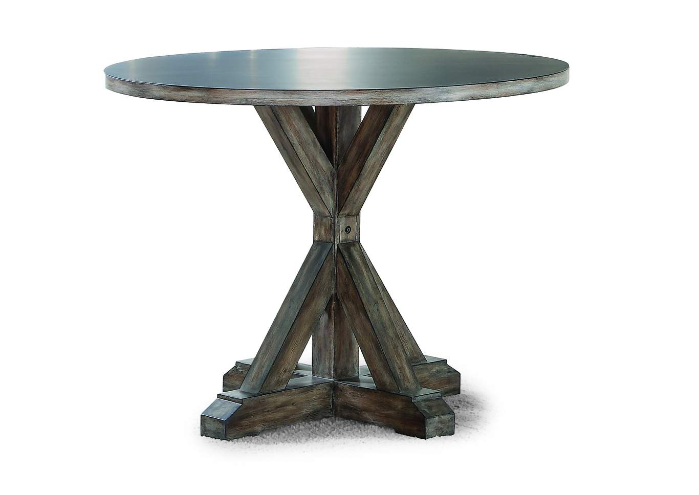 Fulton Dark Grey Round Counter Table,Flexsteel