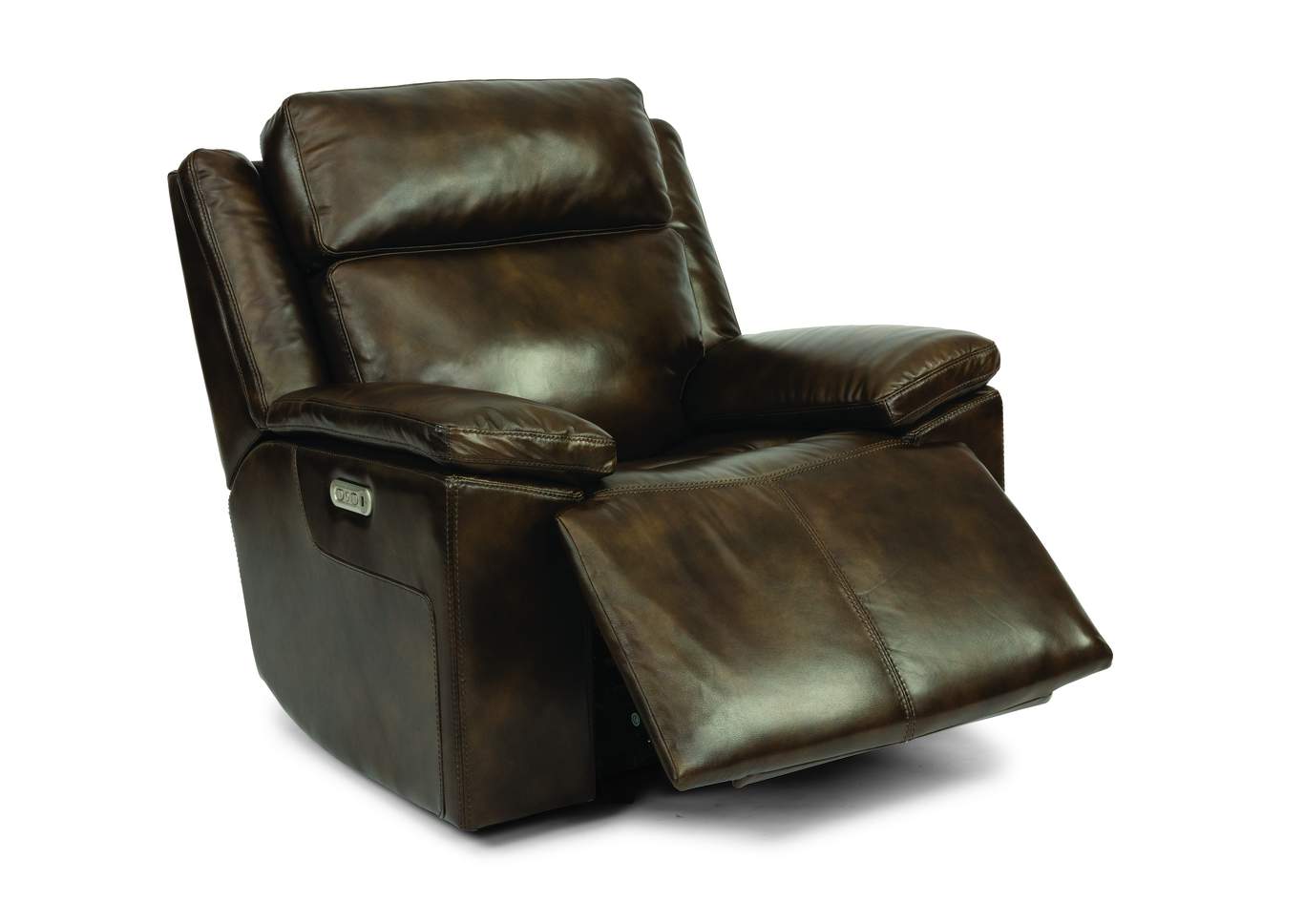 Chance Dark Brown Power Gliding Recliner with Power Headrest,Flexsteel