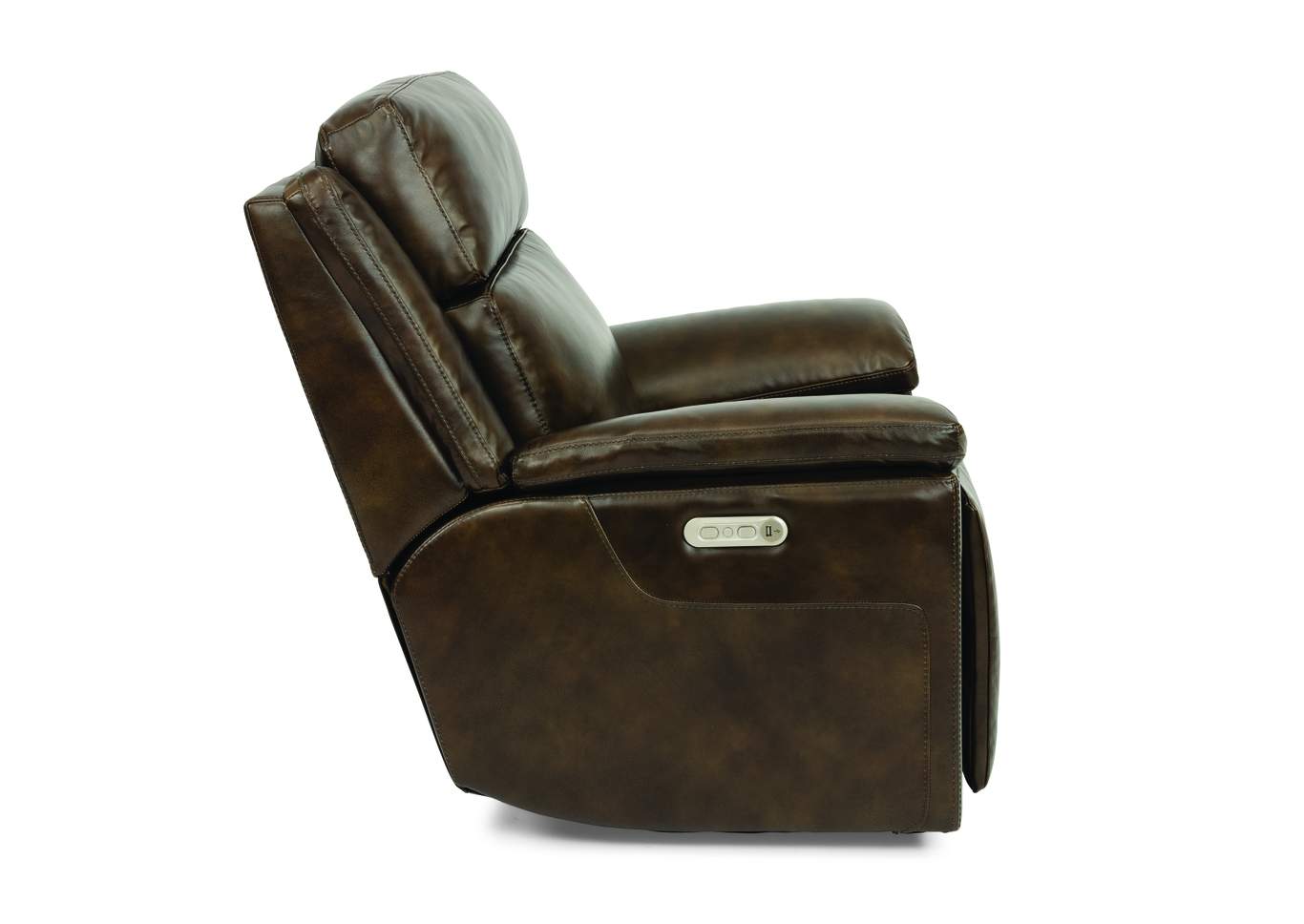 Chance Dark Brown Power Gliding Recliner with Power Headrest,Flexsteel