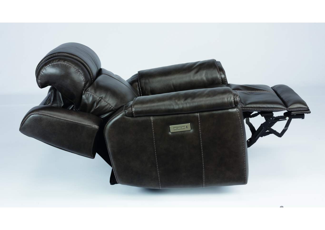 Kingsley Dark Brown Power Recliner with Power Headrest,Flexsteel