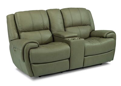 Image for Nance Tan Power Reclining Loveseat with Console & Power Headrests