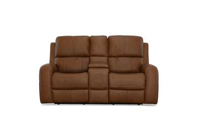 Image for Linden Power Reclining Loveseat With Console & Power Headrests & Lumbar