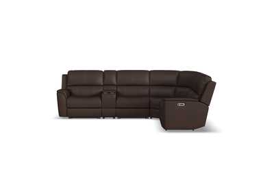 Henry Power Reclining Sectional With Power Headrests & Lumbar