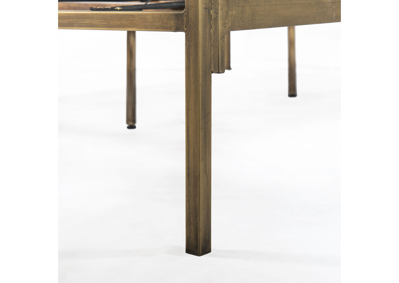 Aged Brass + Sunburst Etched Aged Brass Element Sunburst Bed Furniture