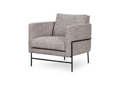 Image for Satin Ebony + Thames Raven Oslo Aerin Chair-Thames Raven