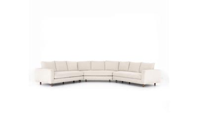 Image for Weathered Umber + Bonnell Ivory Centrale Dom 3-Piece Sectional