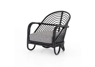 Image for Lago Graphite + Ebony Rattan Woodland Marina Chair, Ebony Rattan