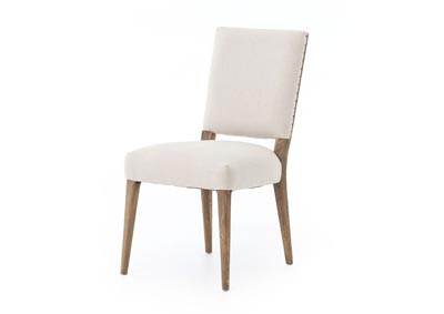 Image for Dark Nettlewood + Dark Linen + Shoe Nail Abbott Kurt Dining Chair