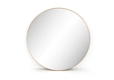 Image for Polished Brass Hughes Bellvue Round Mirror