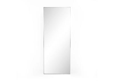 Image for Shiny Steel + Mirror Hughes Bellvue Floor Mirror