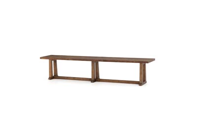 Image for Honey Pine + Waxed Bleached Pine Hughes Otto Dining Bench
