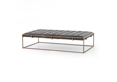 Image for Antique Brass + Rialto Ebony Irondale Oxford Coffee Table