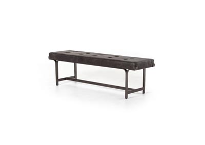 Image for Waxed Black + Rialto Ebony Irondale Lindy Bench-Rialto Ebony