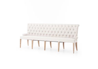 Image for Light Sand + Whitewash Theory Banquette-Light Sand