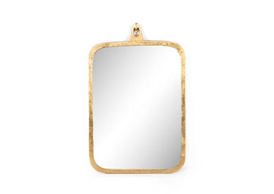 Image for Gold Leaf On Aluminium + Mirror Asher Hyde Large Mirror-Gold Leaf