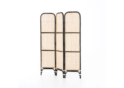 Image for Ebony Rattan + Warm Wheat Rattan Woodland Sundara Screen