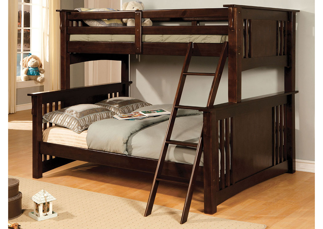 Bunk bed with store dresser