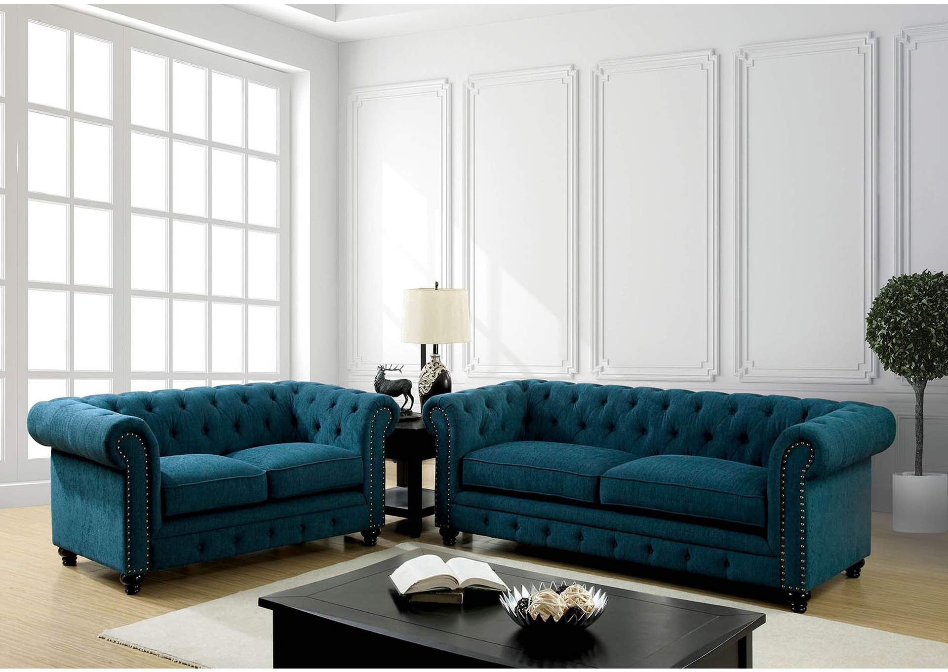 Dark Teal and Loveseat Best Buy Furniture and Mattress