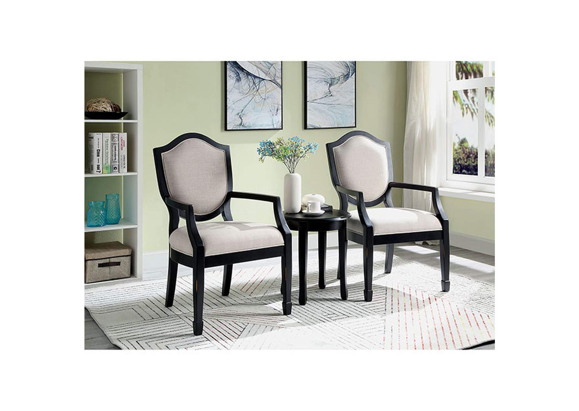 Emma Accent Table And Chair,Furniture of America