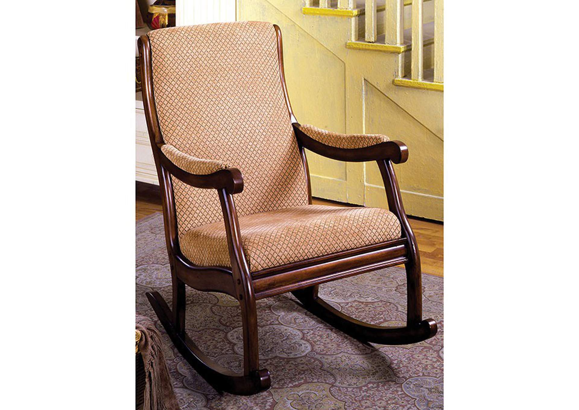 Liverpool Antique Oak Rocking Chair,Furniture of America TX