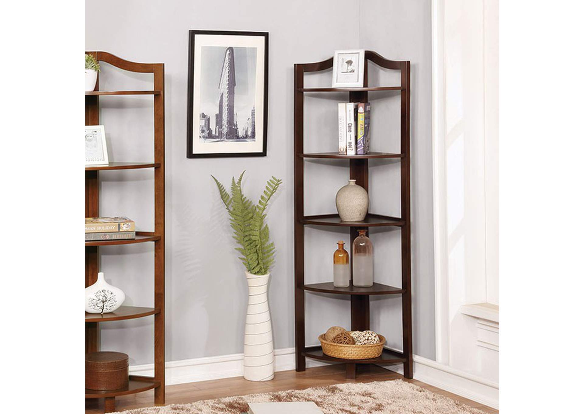 Alyssa Espresso Ladder Shelf,Furniture of America