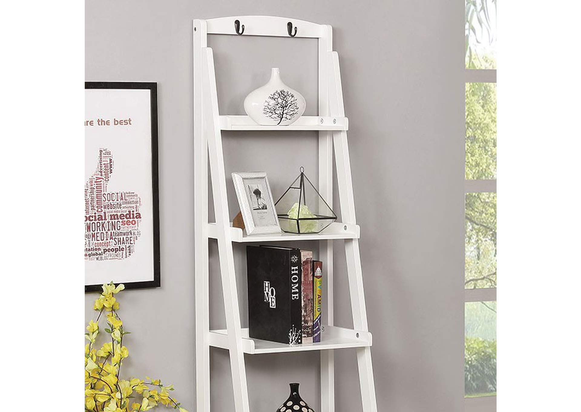 Theron Ladder Shelf,Furniture of America