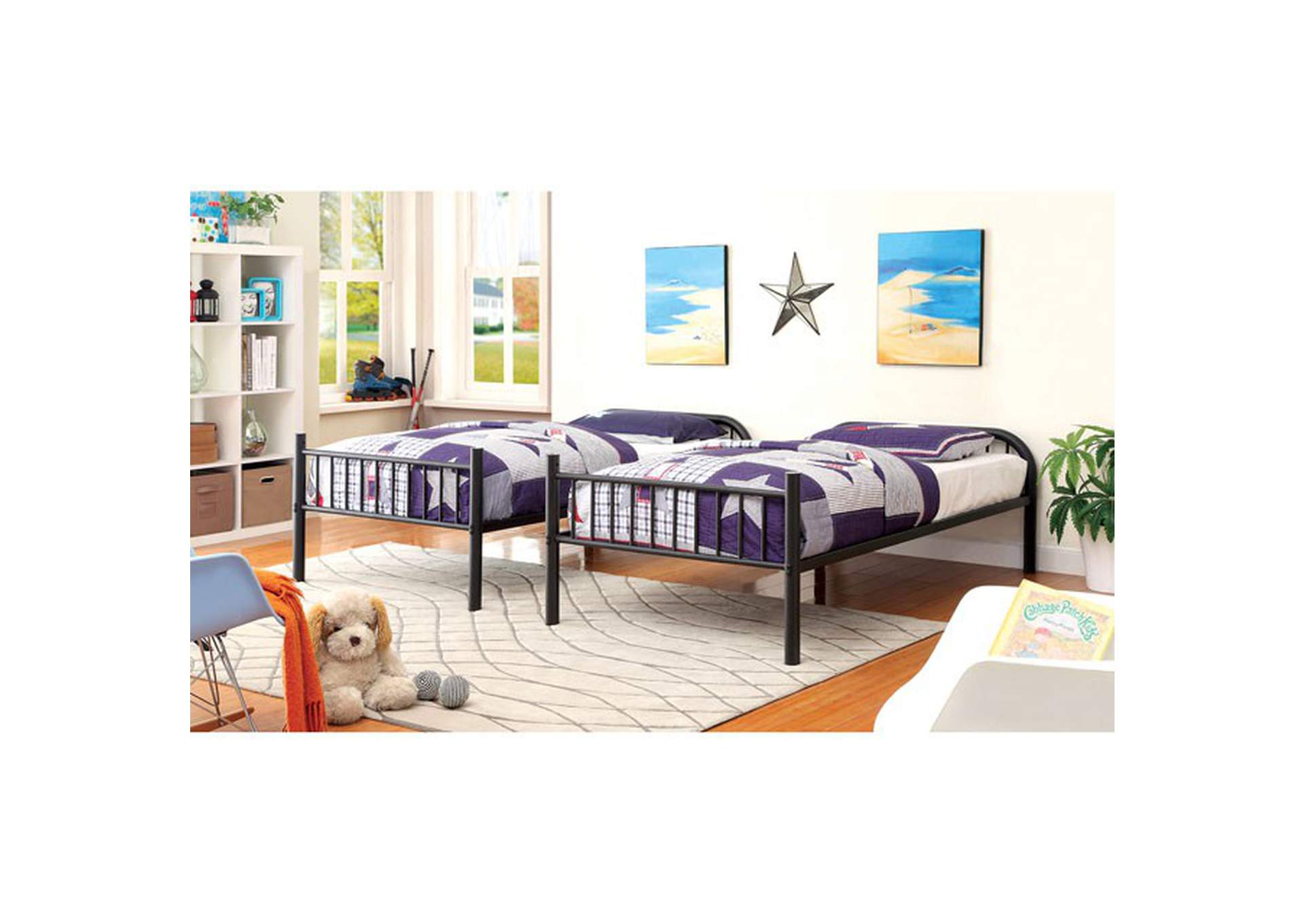Rainbow Twin/Twin Bunk Bed,Furniture of America