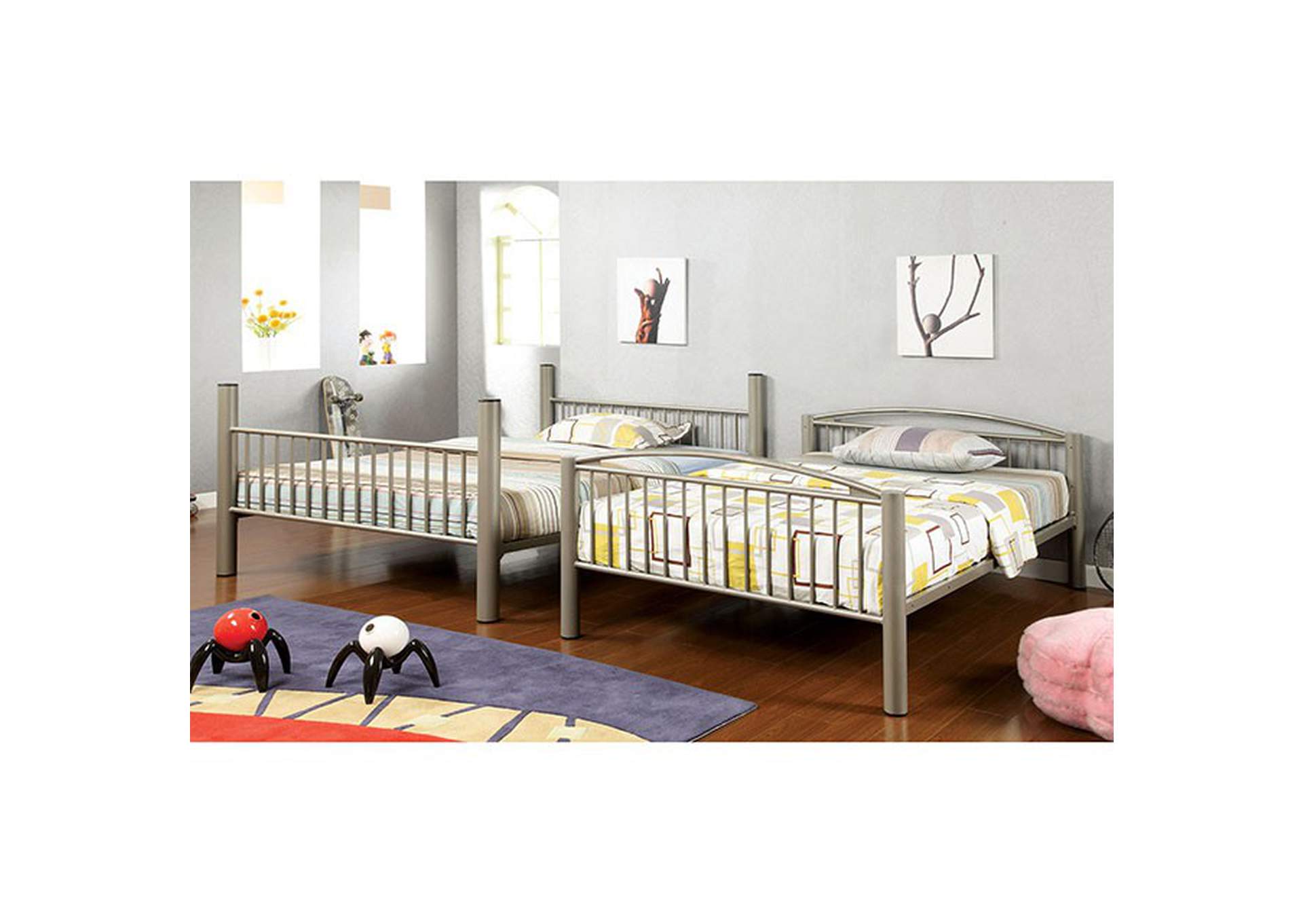 Lovia Full/Full Bunk Bed,Furniture of America