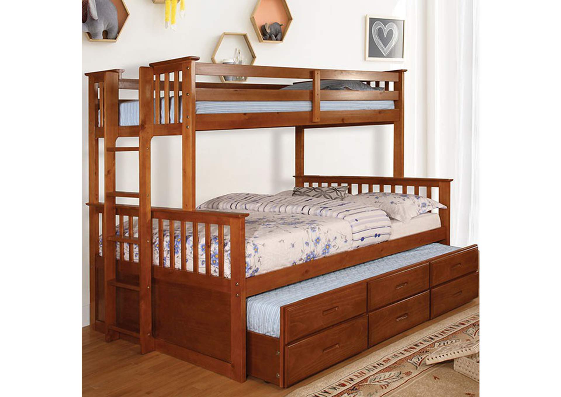 University Twin/Full Bunk Bed,Furniture of America