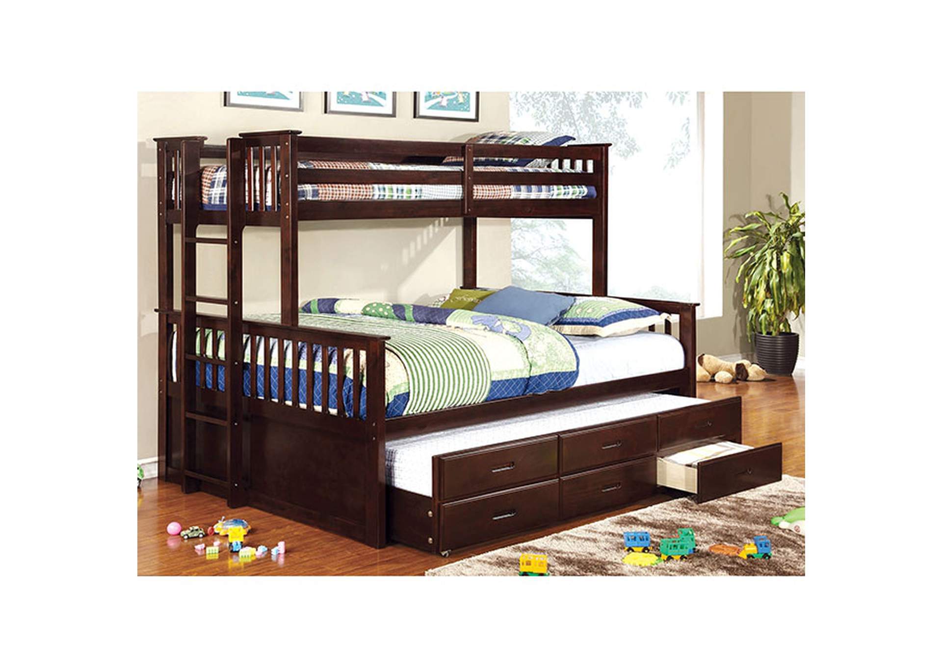 University Twin XL/Queen Bunk Bed,Furniture of America