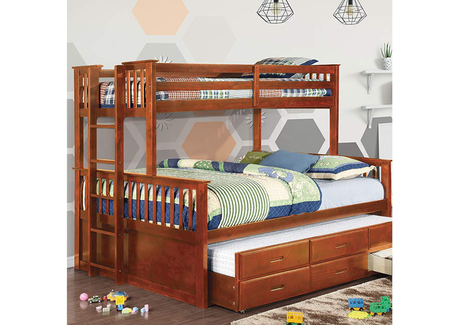 University Twin XL/Queen Bunk Bed,Furniture of America