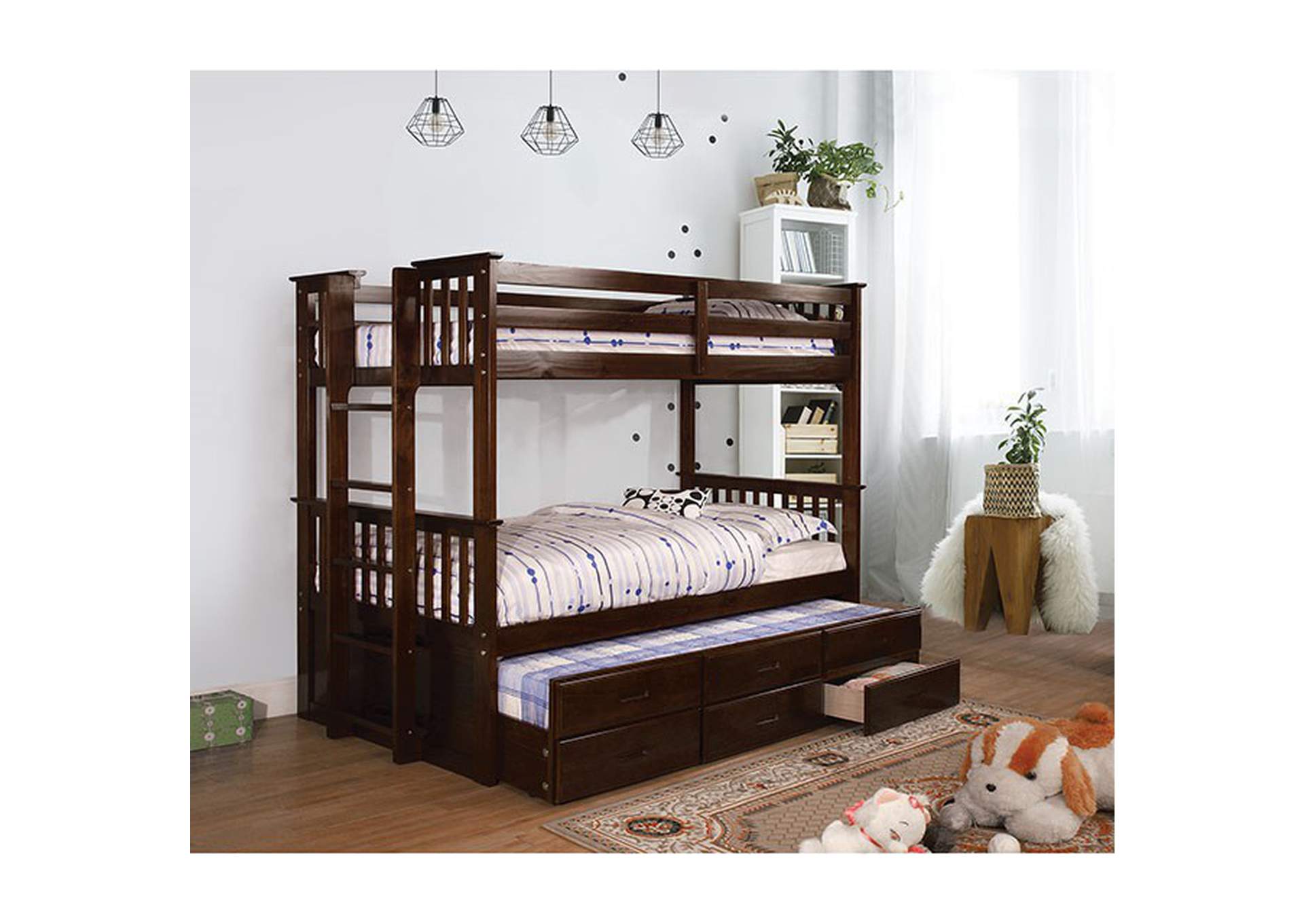 University Twin/Twin Bunk Bed,Furniture of America