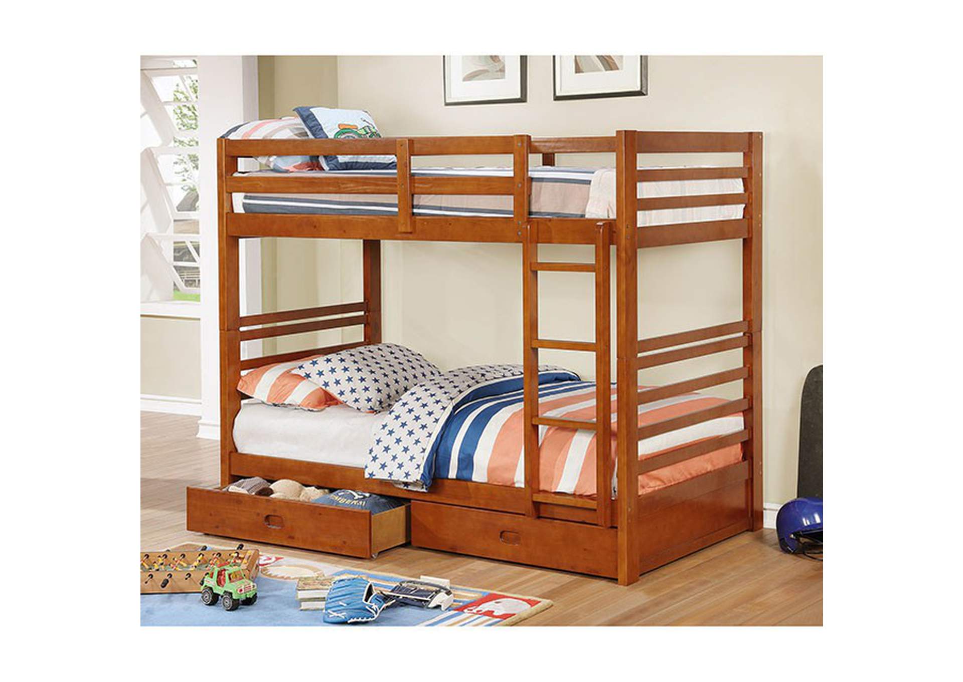 California Twin/Twin Bunk Bed,Furniture of America