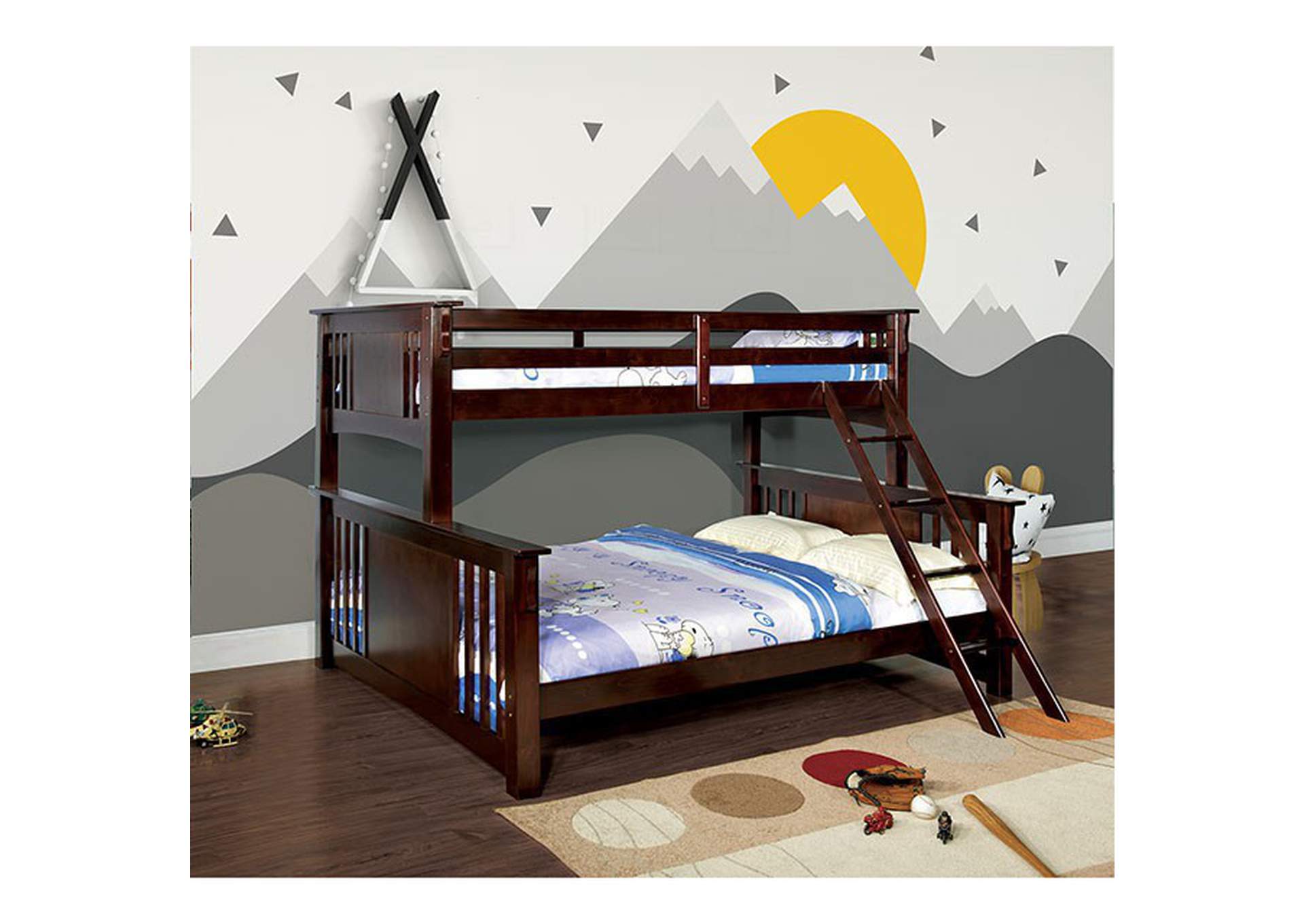 Spring Creek Twin XL/Queen Bunk Bed,Furniture of America