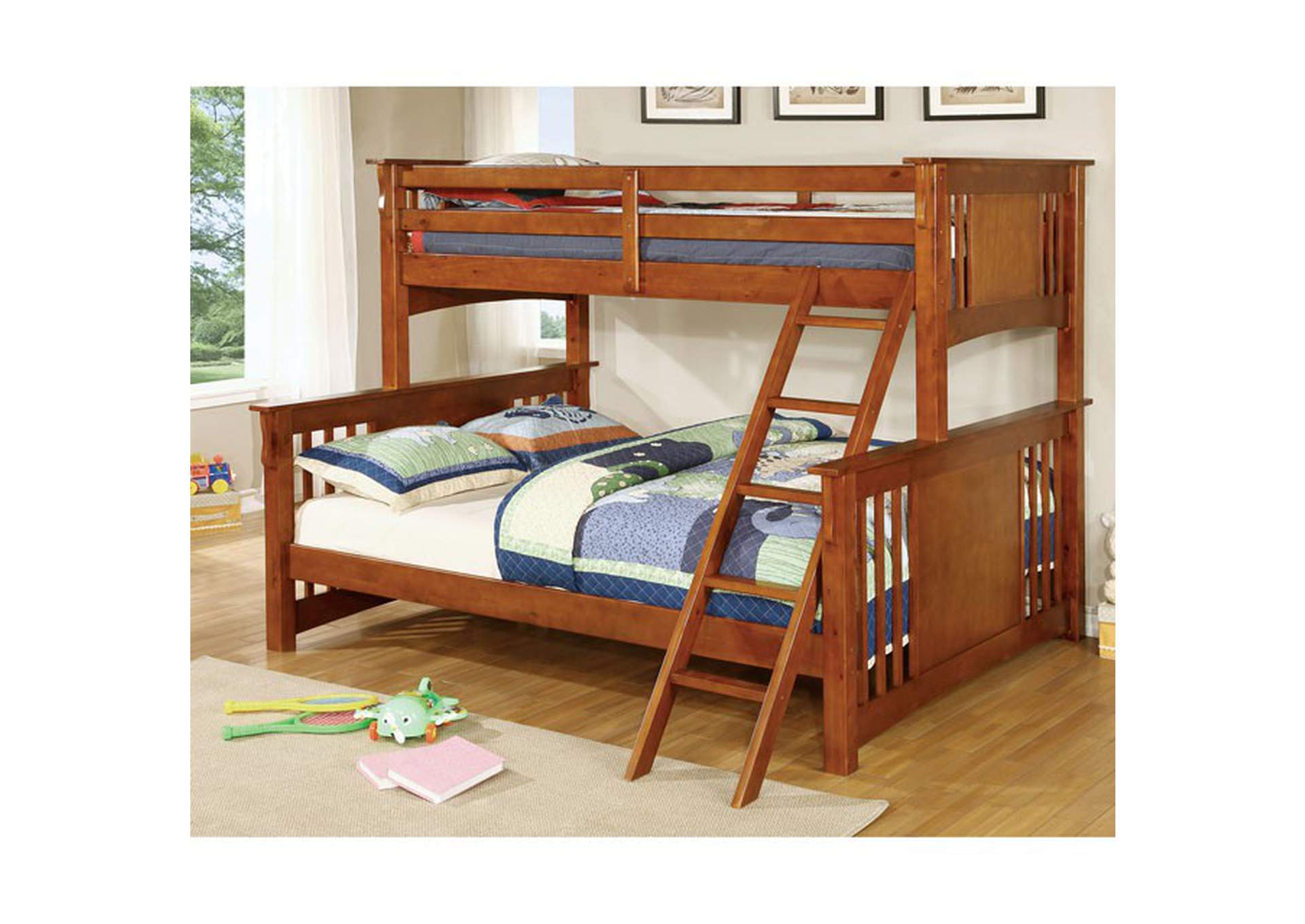 Spring Creek Twin XL/Queen Bunk Bed,Furniture of America