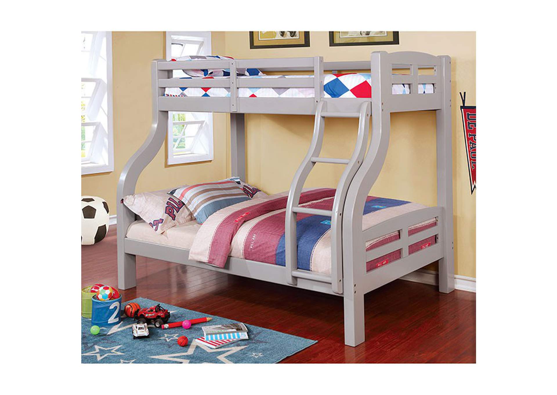 Solpine Twin/Full Bunk Bed,Furniture of America