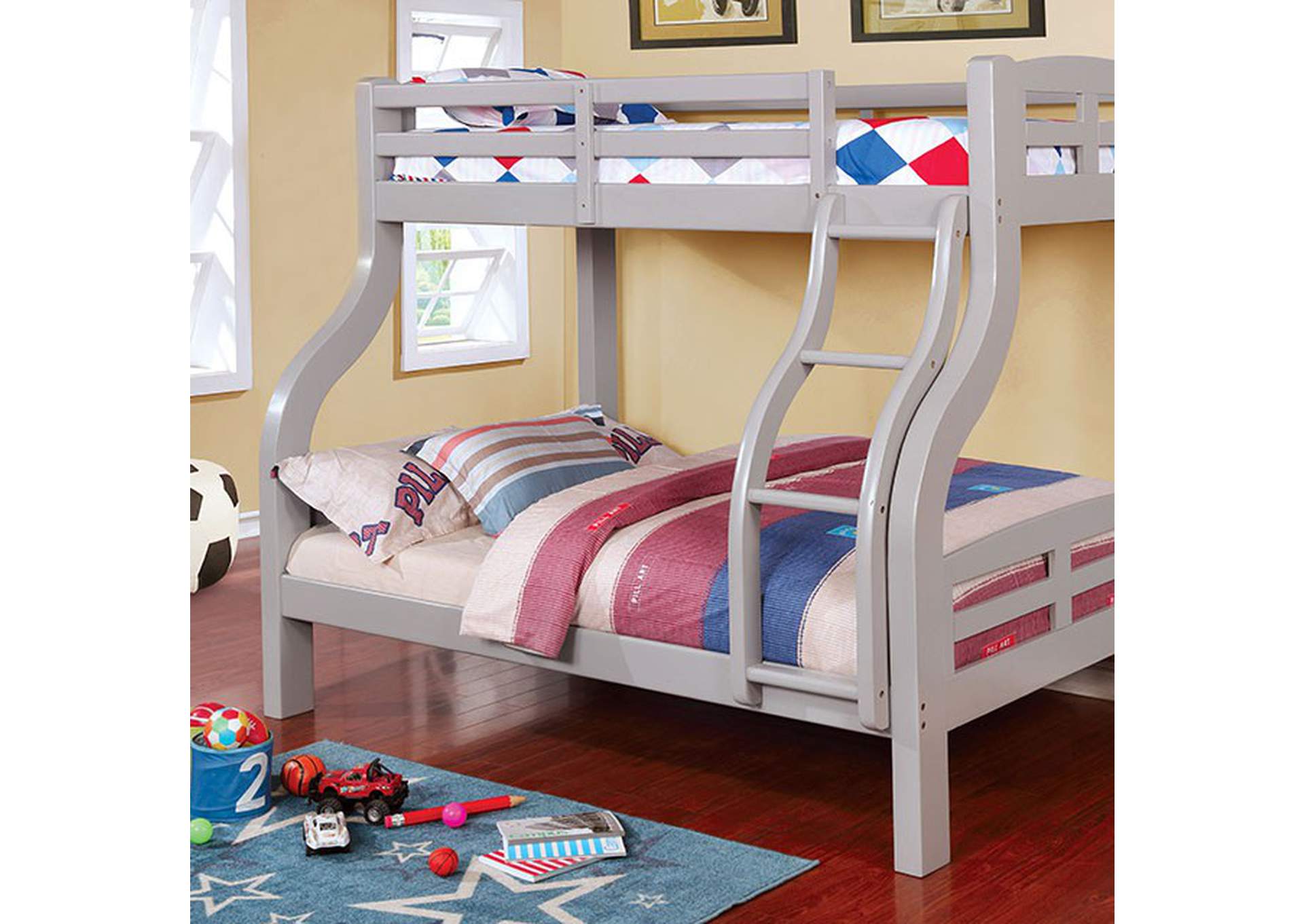 Solpine Twin/Full Bunk Bed,Furniture of America