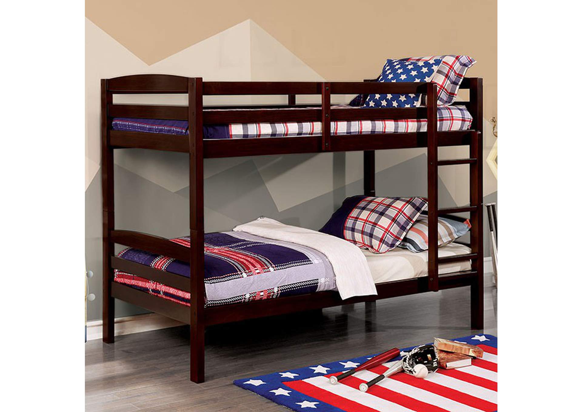 Elaine Twin/Twin Bunk Bed,Furniture of America
