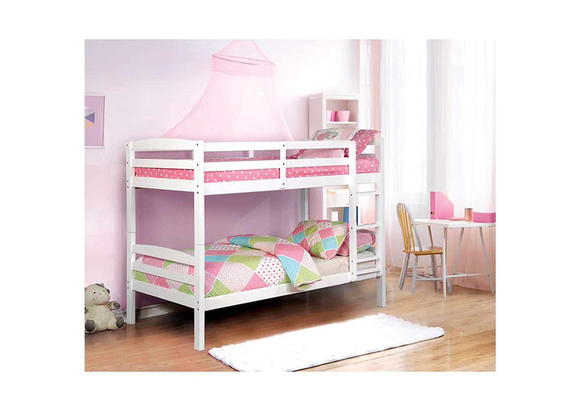 Elaine Twin/Twin Bunk Bed,Furniture of America