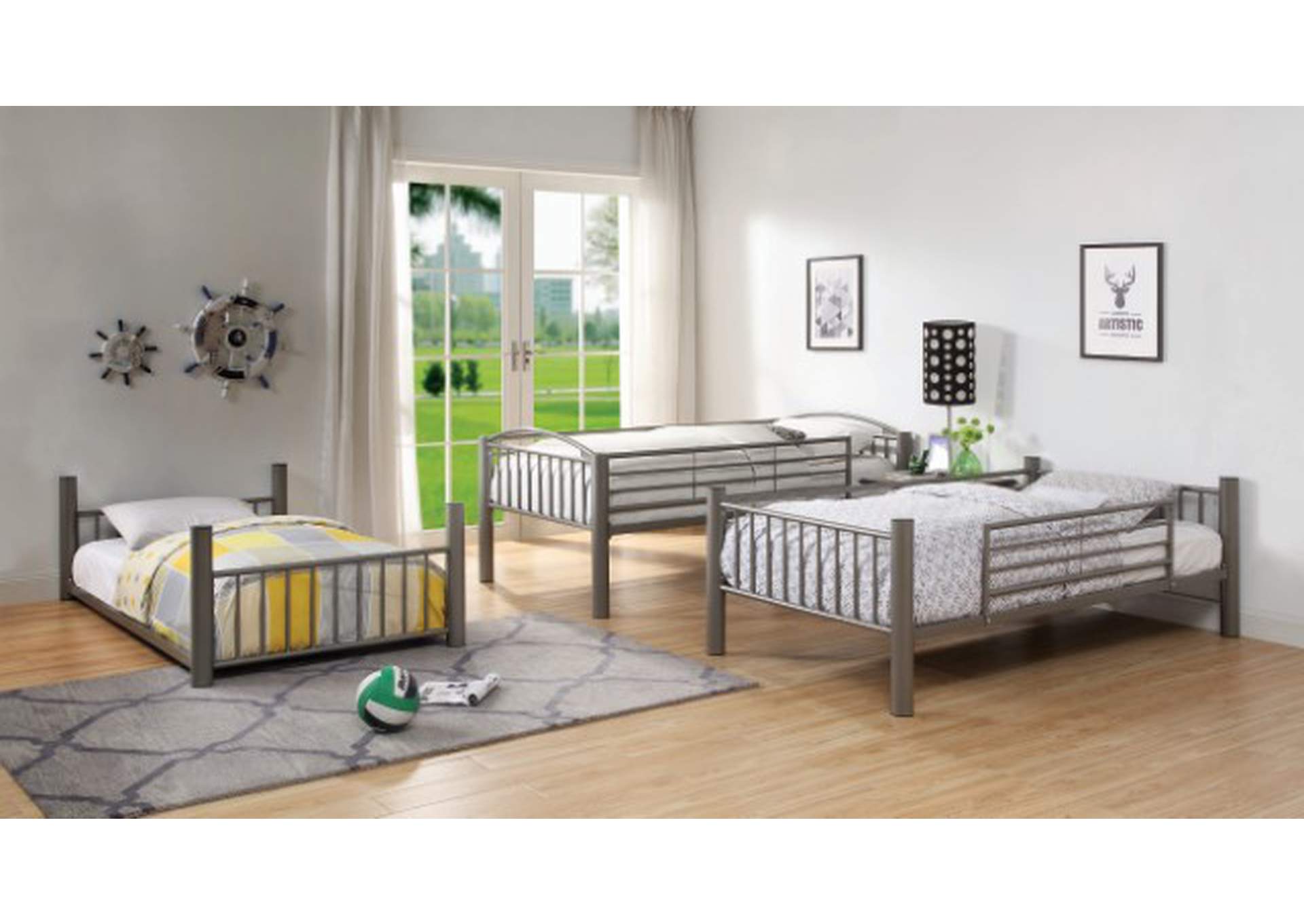 Bettina Twin Triple Decker Bed,Furniture of America