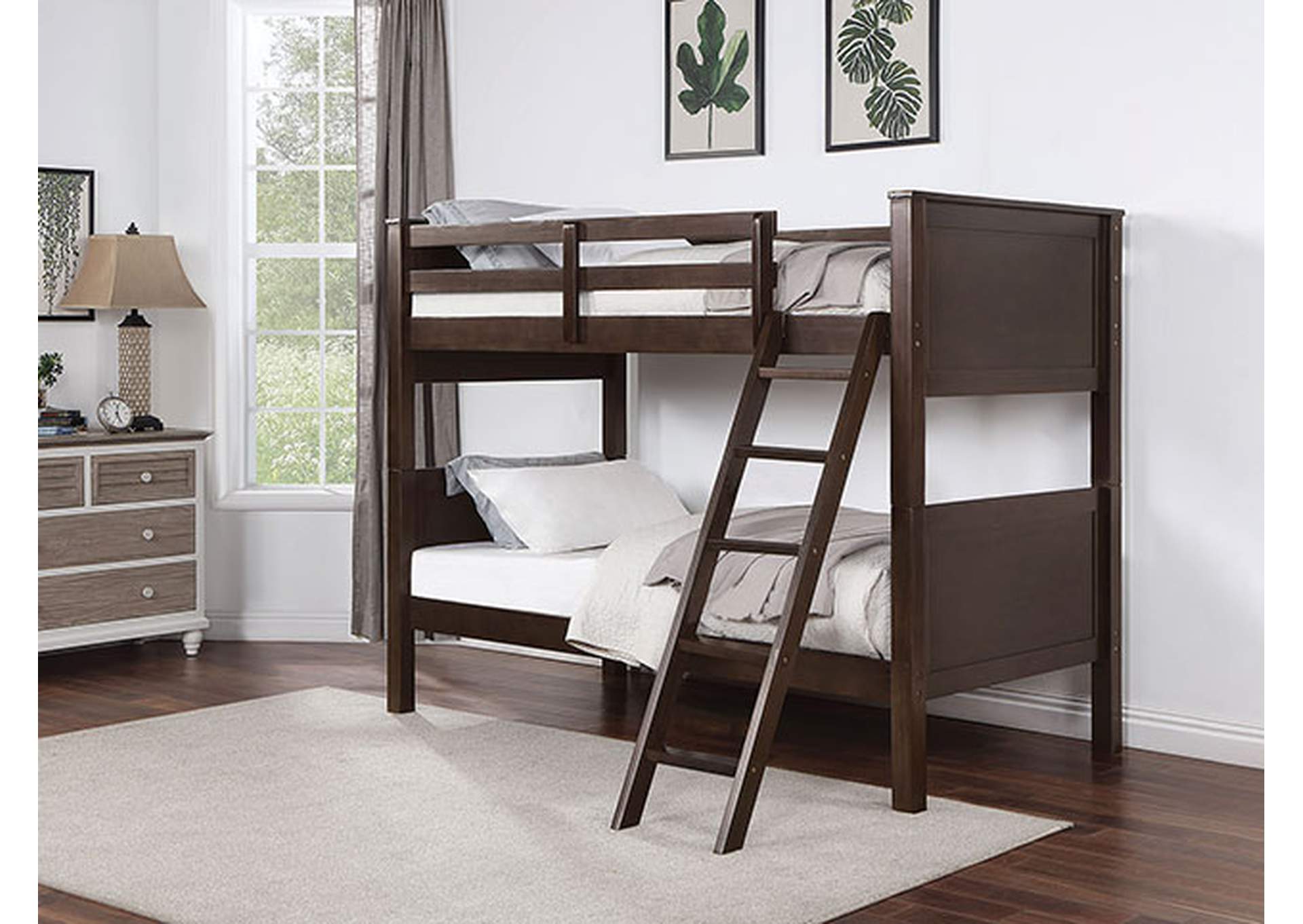 Stamos Twin/Twin Bunk Bed,Furniture of America