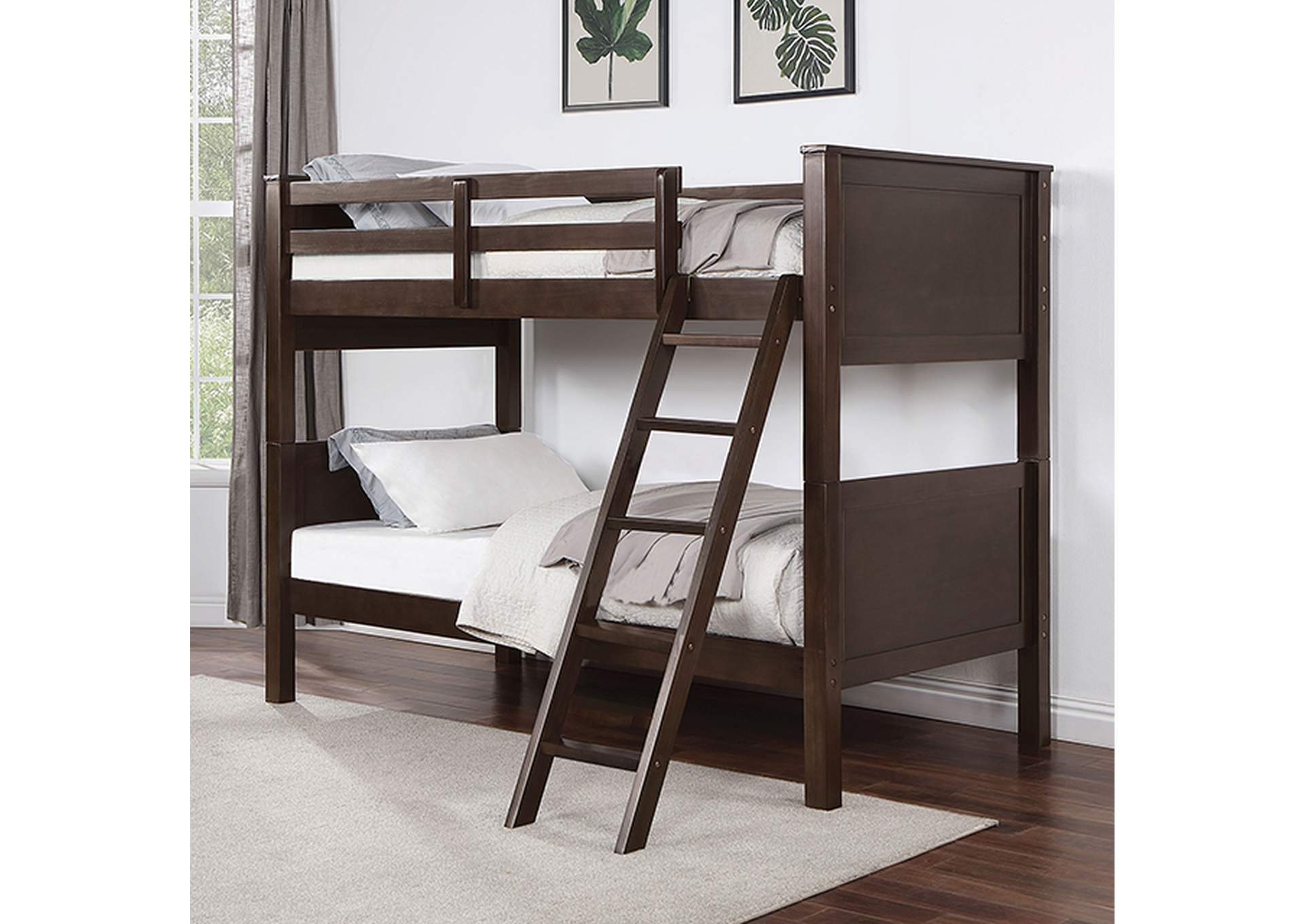 Stamos Twin/Twin Bunk Bed,Furniture of America