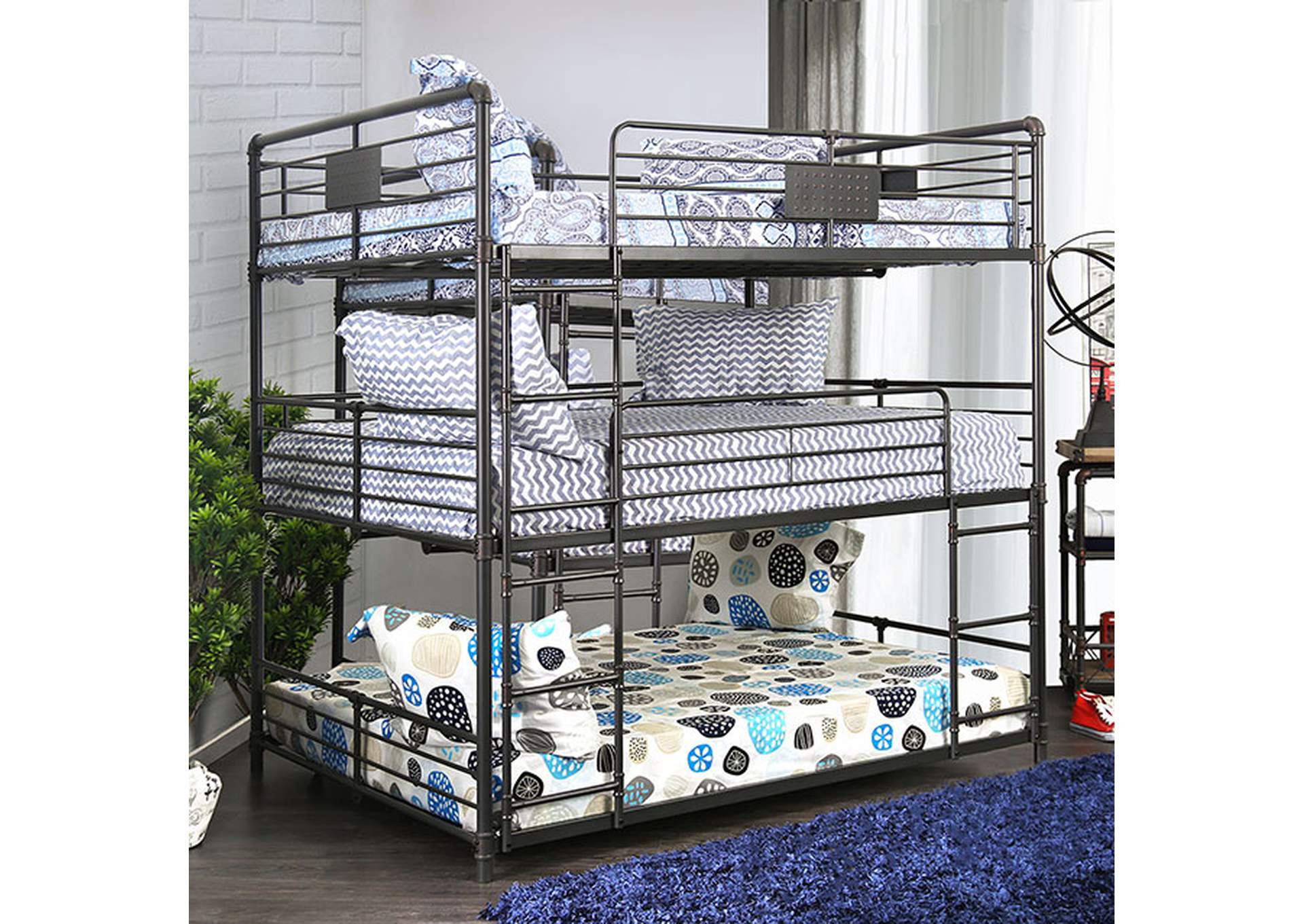 Olga Full/Full/Full Bunk Bed,Furniture of America