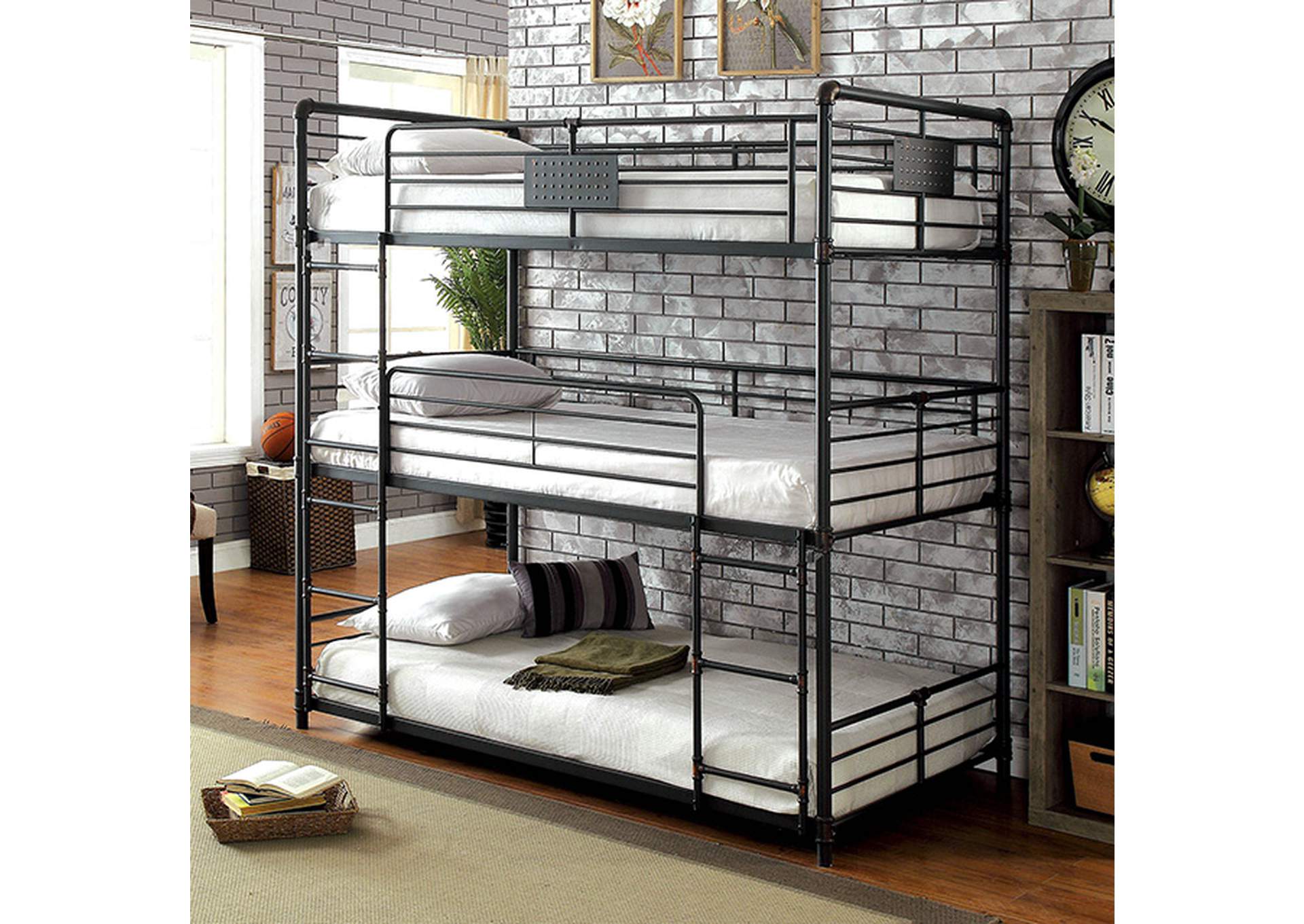 Olga Twin/Twin/Twin Bunk Bed,Furniture of America