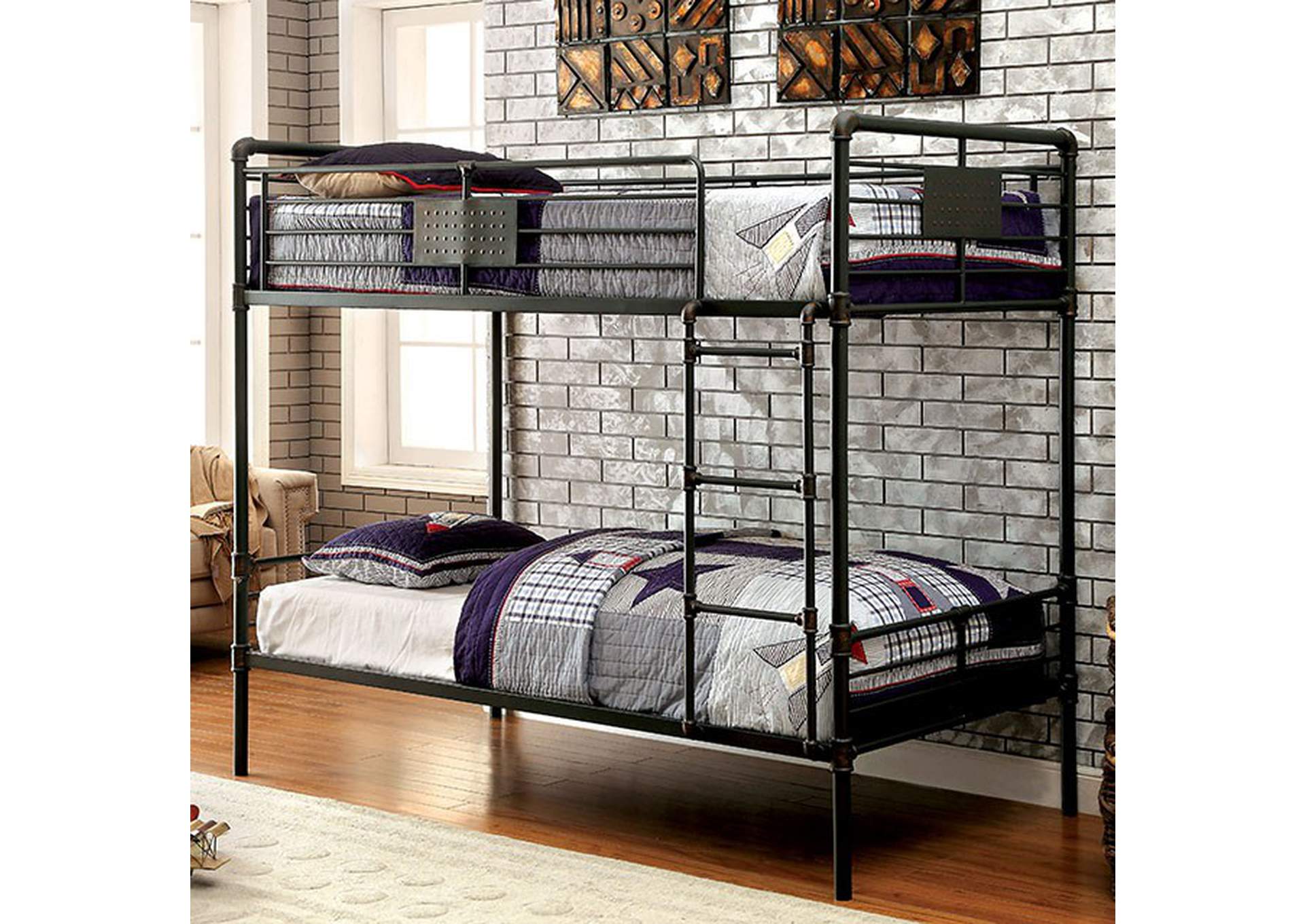 Olga Twin/Twin Bunk Bed,Furniture of America