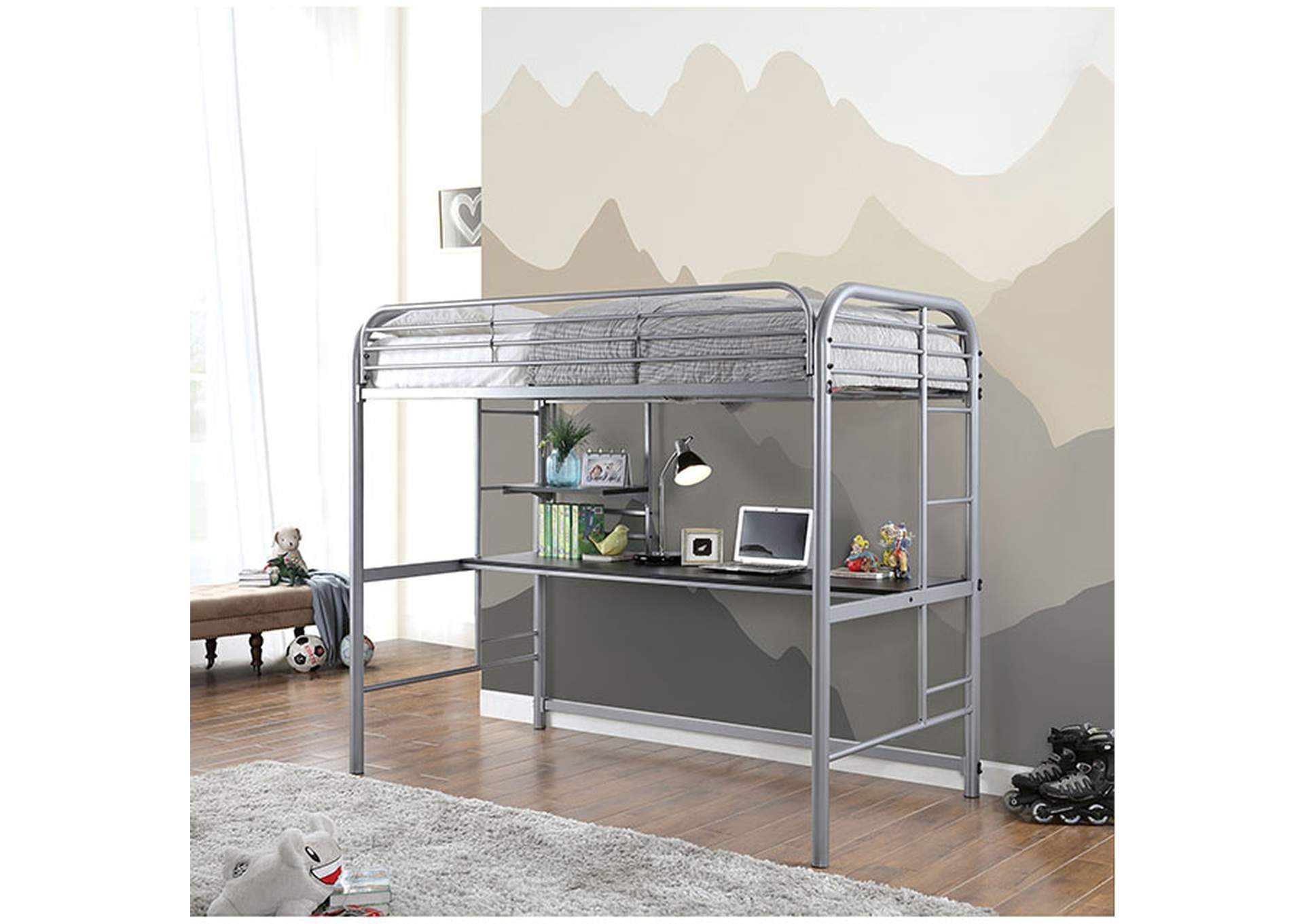 Opal Twin Loft Bed,Furniture of America