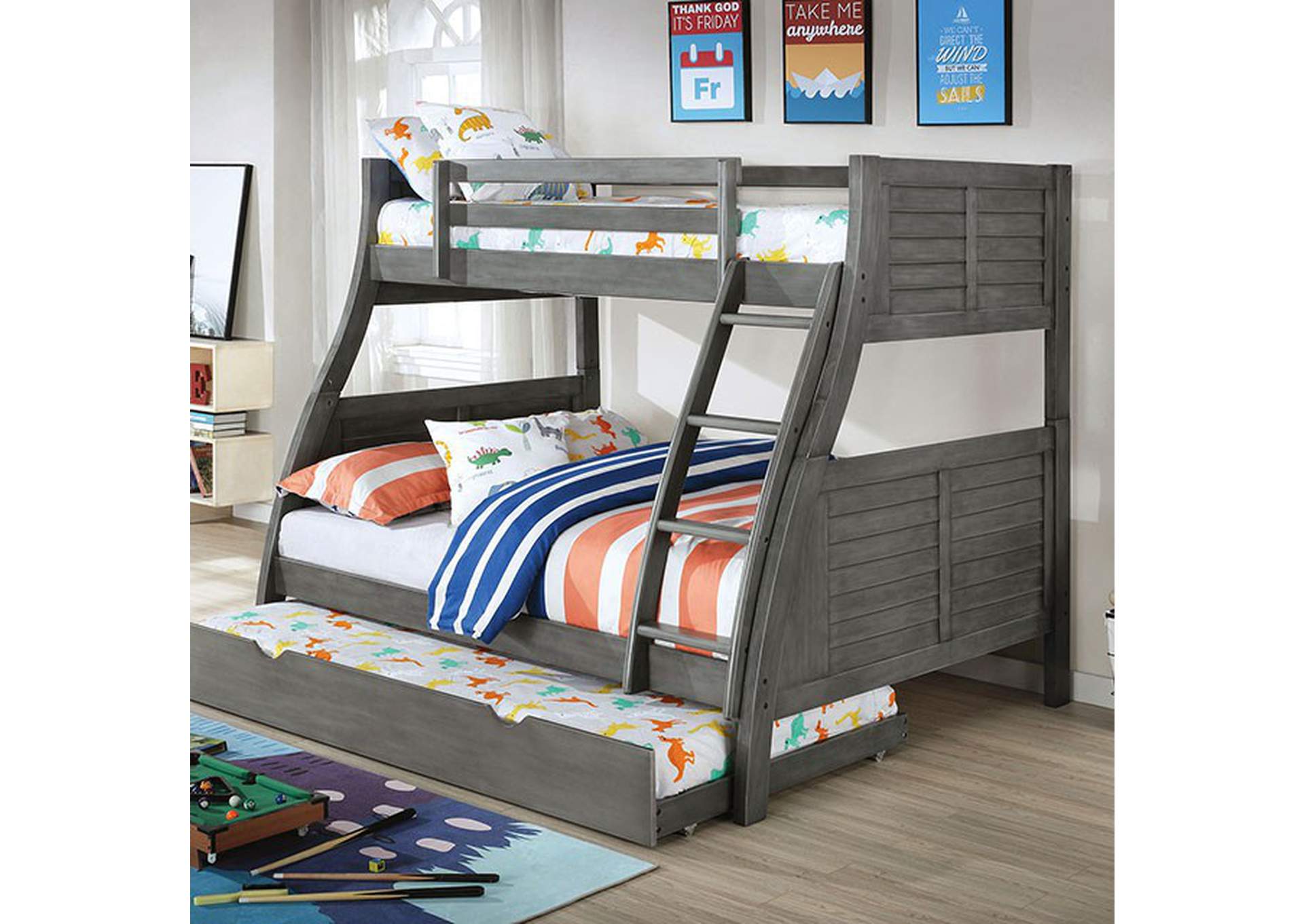 Hoople Twin/Full Bunk Bed,Furniture of America