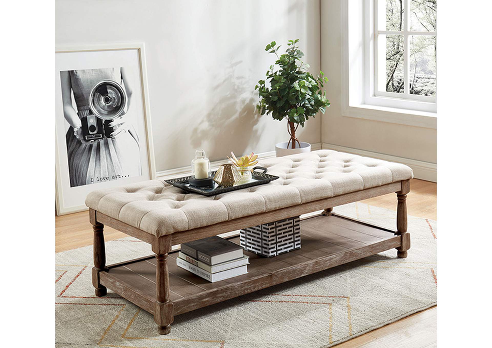 Tanya Bench,Furniture of America